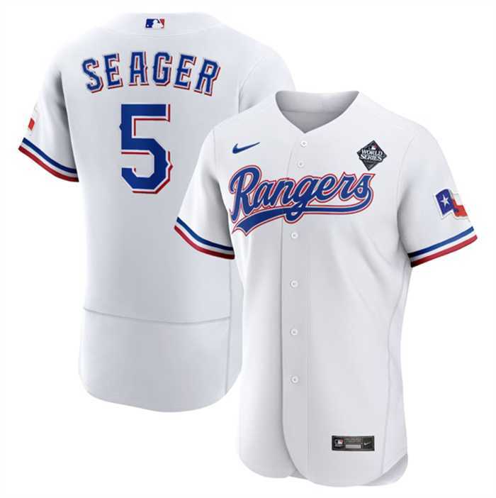 Men's Texas Rangers #5 Corey Seager White 2023 World Series Flex Base Stitched Baseball Jersey Dzhi,We sell and wholesale Men's Texas Rangers #5 Corey Seager White 2023 World Series Flex Base Stitched Baseball Jersey Dzhi on line form chian!